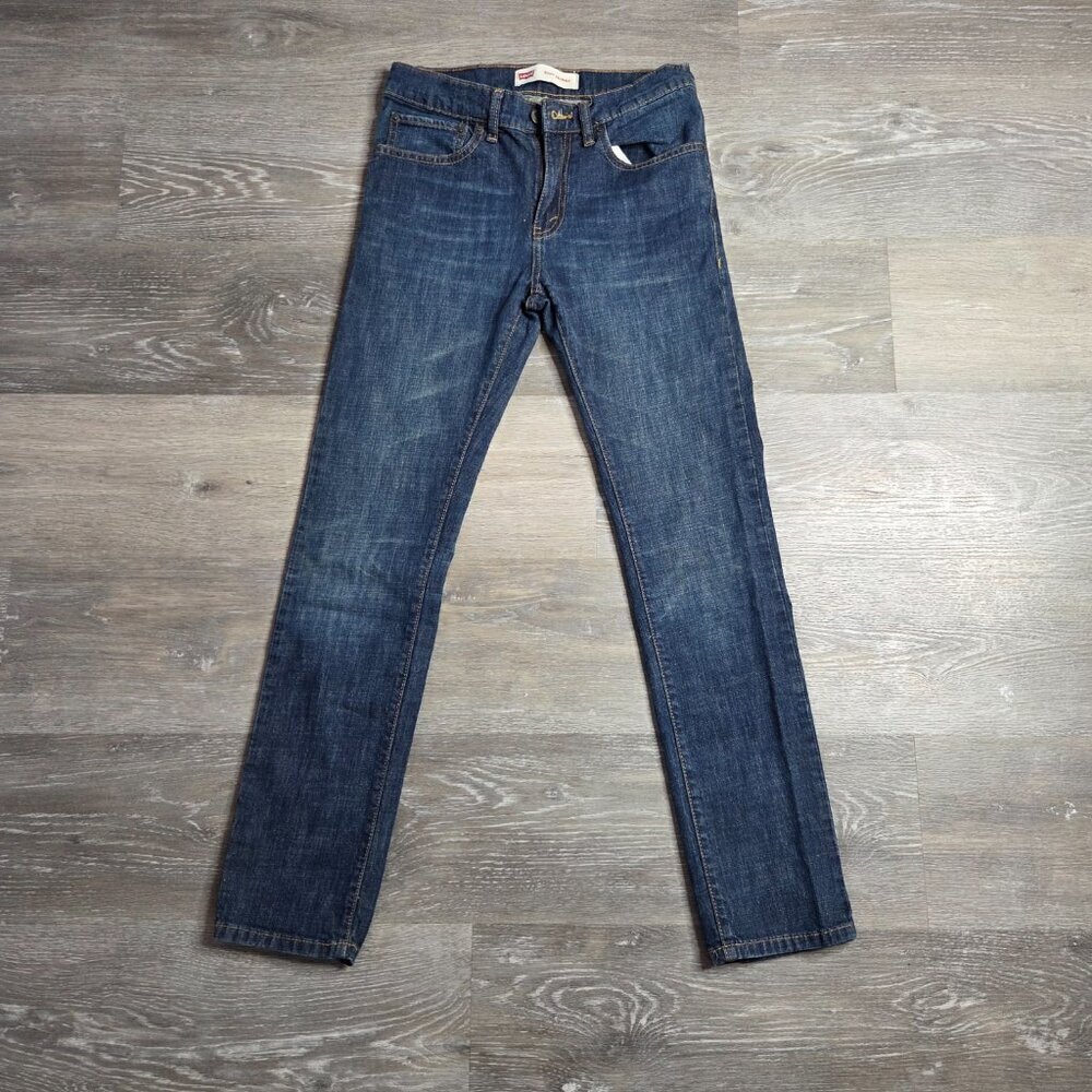Women's Levi's Size 16 510 Mid-Rise Skinny Jeans Dark Wash Stretch